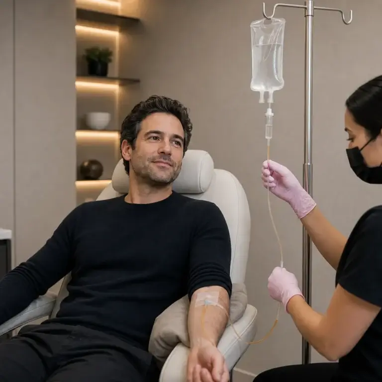 Vitamin drip treatment at Volt Cartel London